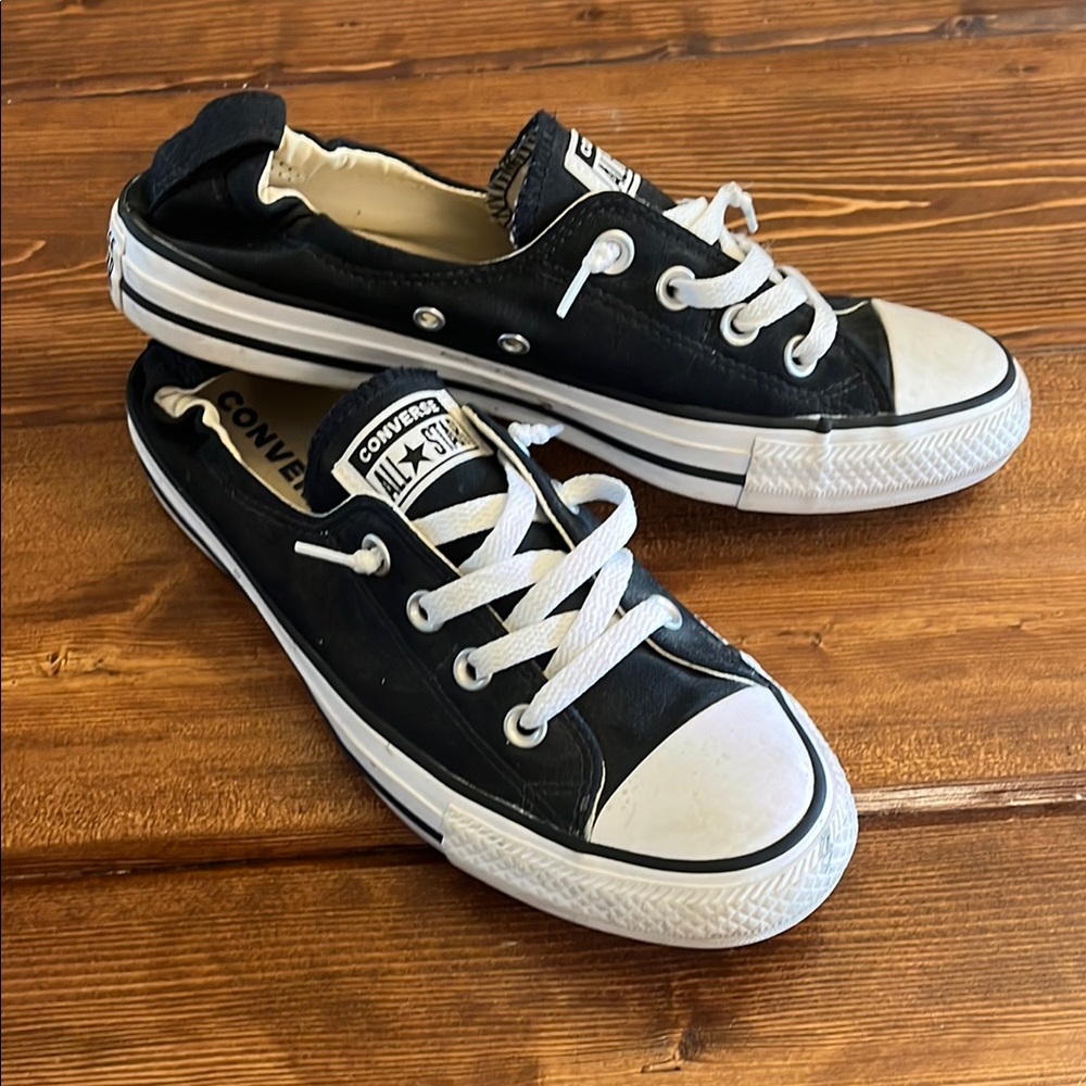 Converse Black and White Canvas Sneakers